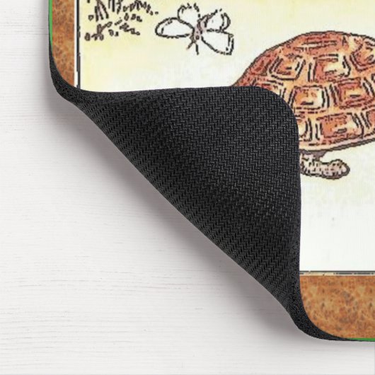 Schildkröte und die Hasen Mousepad (Ecke)