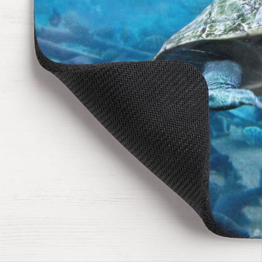 Schildkröte und Fische Mousepad (Ecke)