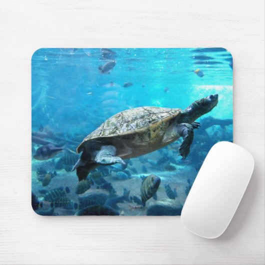 Schildkröte und Fische Mousepad (Mit Mouse)