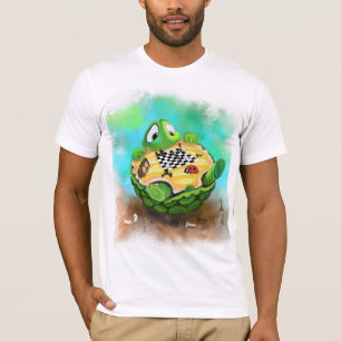 Schildkröte und Ladybug Schach spielen - Cartoon Z T-Shirt