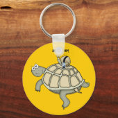 Schildkröte und Schnecke BUCKED UP Schlüsselanhänger (Vorderseite)