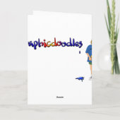 Schildkröte und Schnecke Wheel! Muttertagskarte. Karte (Rückseite)