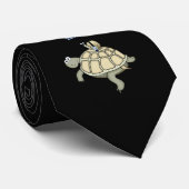 Schildkröte und Schnecke "wölben sich herauf" Krawatte (Gerollt)