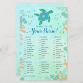 Schildkröte unter dem Baby-Duschspiel (Vorne/Hinten)