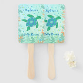 Schildkröte unter der Sea Baby Dusche Fächer (Vorne und Hinten)