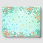 Schildkröte unter der Sea Baby Dusche Gästebuch (Rückseite)