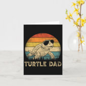Schildkröte Vater Liebhaber Papa Vatertag Karte (Gelbe Blume)