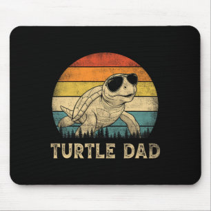 Schildkröte Vater Liebhaber Papa Vatertag Mousepad