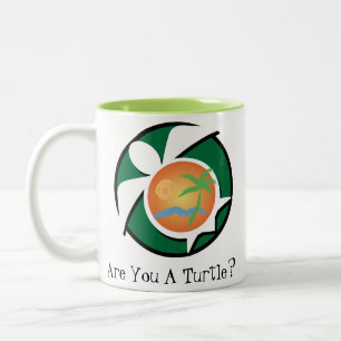 Schildkröte-Verein-Tasse Zweifarbige Tasse