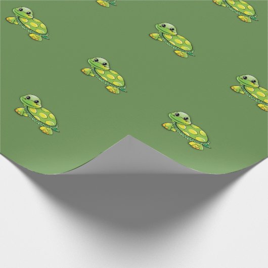 Schildkröte-Verpackung Geschenkpapier (Ecke)
