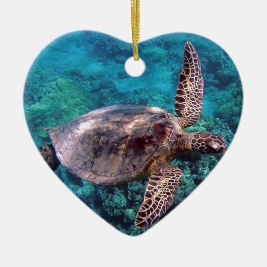 Schildkröte-Verzierung Hawaiis Honu Keramikornament (Vorne)