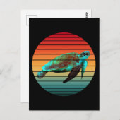 Schildkröte Vintag Postkarte (Vorne/Hinten)