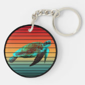 Schildkröte Vintag Schlüsselanhänger (Rückseite)