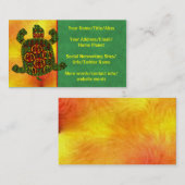 Schildkröte Visitenkarte (Vorne/Hinten)