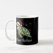 Schildkröte Weihnachtsmannmütze Frohe Weihnachtsbe Kaffeetasse (Links)