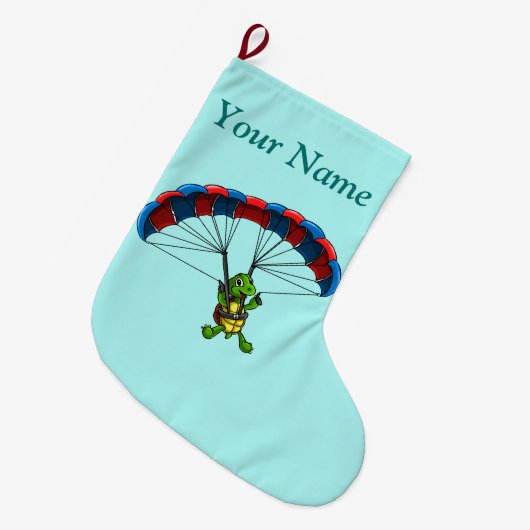 Schildkröte-WeihnachtsStrumpf Großer Weihnachtsstrumpf (Vorderansicht (hängend))