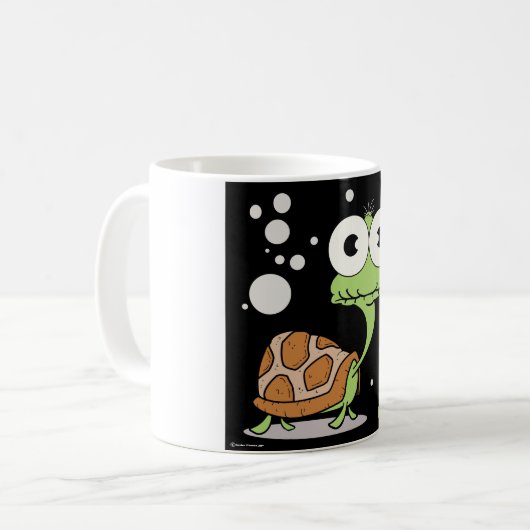 Schildkröte-Weiß 11-Unze-klassische weiße Tasse (Vorderseite Links)