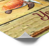 Schildkröte - Wenn Sie dieses Büro betreten Poster (Ecke)