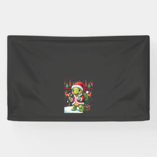 Schildkröte Xmas Lichter Hässlicher Santa Schildkr Banner