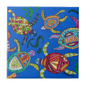 Schildkröte-Zeit Fliese (Vorderseite)