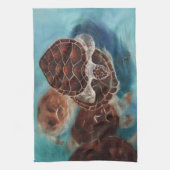 Schildkröte-Zeit Küchentuch (Vertikal)