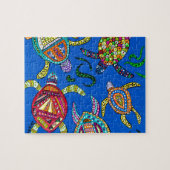 Schildkröte-Zeit Puzzle (Horizontal)