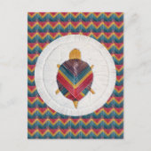 Schildkröte Zickzack Postkarte (Vorderseite)