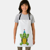 Schildkröte zum Geburtstag mit Party Hut Schürze (Insitu)