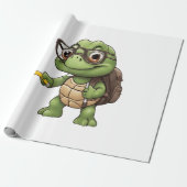 Schildkröte zurück zur Schule Geschenkpapier (Ungerollt)