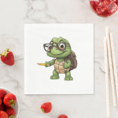 Schildkröte zurück zur Schule Serviette (Beispiel)