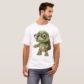 Schildkröte zurück zur Schule T-Shirt (Vorne ganz)