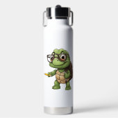 Schildkröte zurück zur Schule Trinkflasche (Vorderseite)