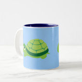 Schildkröte Zweifarbige Tasse (Vorderseite Links)
