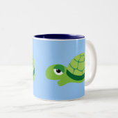 Schildkröte Zweifarbige Tasse (VorderseiteRechts)