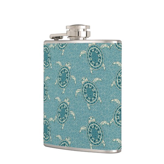 Schildkrötehintergrund Flachmann (Links)