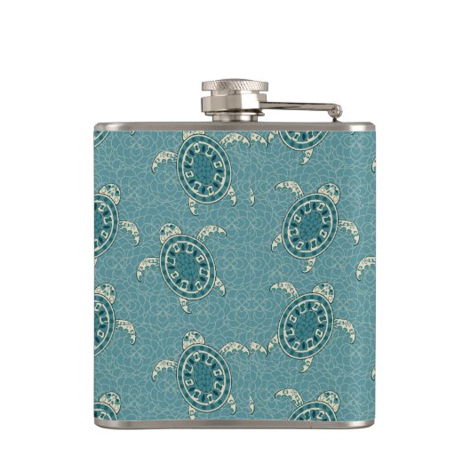 Schildkrötehintergrund Flachmann (Rückseite)