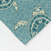 Schildkrötehintergrund Fleecedecke (Ecke)
