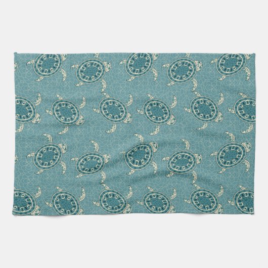 Schildkrötehintergrund Küchentuch (Horizontal)