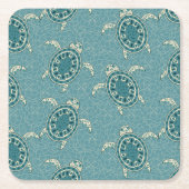 Schildkrötehintergrund Rechteckiger Pappuntersetzer (Vorderseite)