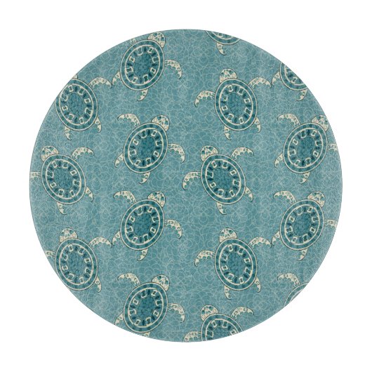 Schildkrötehintergrund Schneidebrett (Vorderseite)