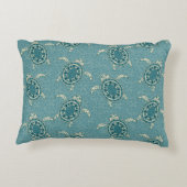 Schildkrötehintergrund Zierkissen (Rückseite)