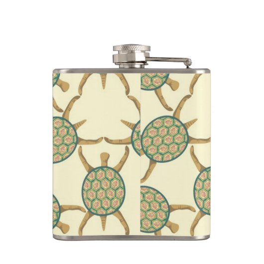 Schildkrötemuster Flachmann (Rückseite)