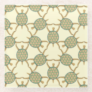 Schildkrötemuster Glasuntersetzer