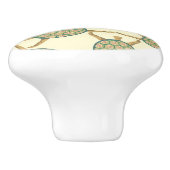 Schildkrötemuster Keramikknauf (Seitenansicht)