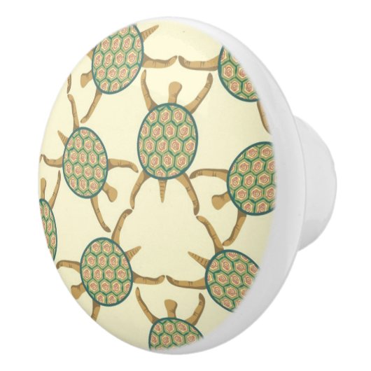 Schildkrötemuster Keramikknauf (Rechts)