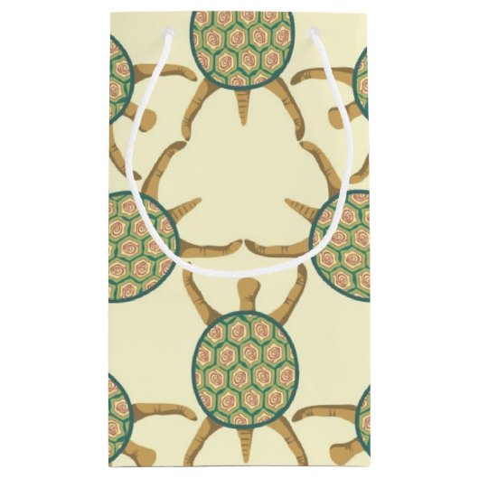 Schildkrötemuster Kleine Geschenktüte (Rückseite)