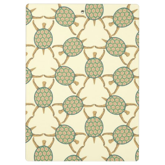 Schildkrötemuster Klemmbrett (Rückseite)