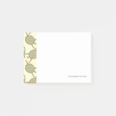 Schildkrötemuster Post-it Klebezettel (Vorderseite)