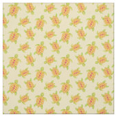 Schildkröten auf dem sandfarbenen Kunstmuster Stoff (Muster)