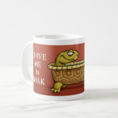 Schildkröten-Bad-Tasse Kaffeetasse (Vorderseite Links)